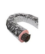 Master Flow 10 in. x 25 ft. Insulated Flexible Duct R6 Silver Jacket F6I... - $74.25