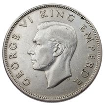 1937 Nouvelle-Zélande Argent 1/2 Couronne En XF État Km #11 - $66.10