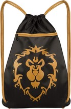 JINX World of Warcraft Alliance Loot Bag, 14x19&quot;, Drawstring Cinch Backpack - £11.72 GBP