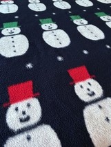 Vintage 1986 Vuteks Crown Crafts Blanket Snowmen RARE 53x80 So Cute!!! - £114.06 GBP