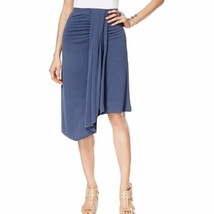 INC International Concepts Women&#39;s Draped Asymmetrical Skirt XL, Vendor Blue NWT - £25.08 GBP