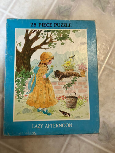 Vintage 1976 Lazy Afternoon 25 piece Puzzle The Rainbow Works simple 75911-2 - $18.69