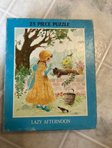 Vintage 1976 Lazy Afternoon 25 piece Puzzle The Rainbow Works simple 759... - $18.69