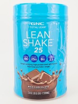 GNC Lean Shake 25 Powder Classic Rich Chocolate Protein 1.38 lb BB5/24 - $19.95