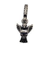 Authentic Pandora Sterling Silver Dove of Peace Golden CZ Dangle Bead 791394CCZ - £25.17 GBP