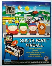 South Park Pinball FLYER Original 1998 NOS Game Art Print Sheet Black St... - $26.36