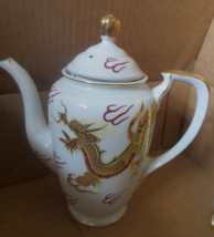 Vintage Sunray China Kutani Japan Teapot Dragon Hand Painted Decorative - $18.49