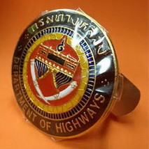 Thailand Department of Highways Car Badge Metal Collectible - $46.40