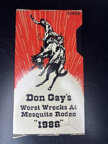 VHS Don Gay’s Worst Wrecks At Mesquite Rodeo 1986 - $15.00