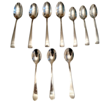 Mixed Lot 10 Unbranded Everyday Serving &amp; Soup Spoons Stainless Steel Fl... - $12.99