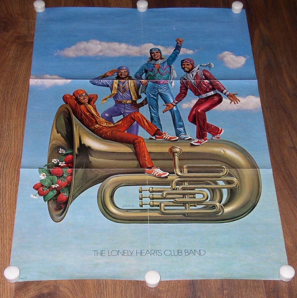 The Bee Gees Peter Frampton SGT Pepper Poster Vintage 1978 RSO Records - $24.99