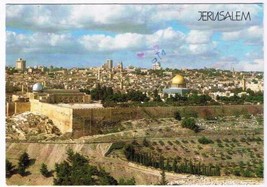 Israel Postcard Jerusalem Old City From Mount Of Olives Larger Card - £1.69 GBP