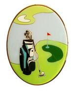 5" Golf Applique for Cremation Urn - $59.99