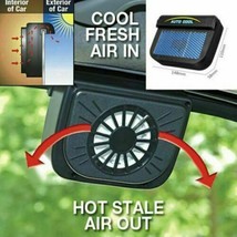 Mini Solar Powered Car Air Vent Cool Exhaust Fan Auto Cooler Ventilation System - £18.66 GBP