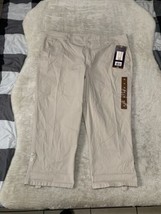 New Gloria Vanderbilt Amanda Khaki Utility Capri Pants Plus Size 18 - £15.12 GBP