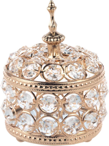 Mothers Day Gifts for Mom Wife, Glam Crystal Jewelry Box Sparkly Trinket Organiz - £17.61 GBP