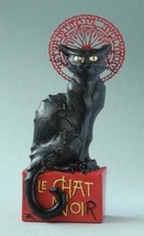 Le Chat Noir Black Cat Mini Statue Sculpture Pocket Art Artist Steinlen - £23.22 GBP