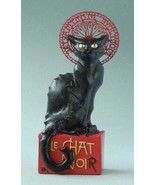 Le Chat Noir Black Cat Mini Statue Sculpture Pocket Art Artist Steinlen - $29.05