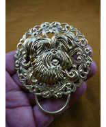 (E-822) Yorkshire terrier dog Westie brass Eyeglass pin pendant ID badge... - £22.79 GBP