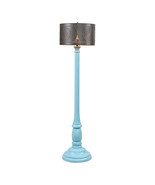 Irvins Country Tinware Brinton Floor Lamp in Misty Blue with Shade - £563.65 GBP