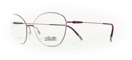 Silhouette Colorwave 4554 753640 Purple Titanium Eyeglasses 75 3640 52mm - £186.07 GBP