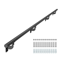 VEVOR10FT Wall Mount Stair Handrail Black Galvanized Aluminum1.26"Indoor... - $37.99