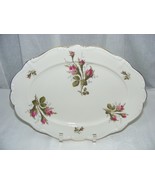 Vintage Moss Rose Pompadour China by Rosenthal 13&quot; Oval Serving Platter - €50,95 EUR