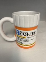 Prescription Mug Pill Bottle Coffee Cup Pharmacy 12 oz. Rx - Big Mouth Toys - £15.53 GBP