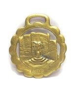 Bovril Eros Harness Medallions Horse Ornament Solid Brass England Vintage - £19.43 GBP