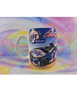 Vintage NASCAR Racing Coffee Mug Rusty Wallace #2 Miller Lite Penske Racing - $189.09 MXN