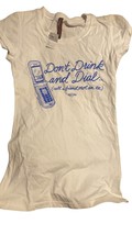 Vintage New Breed Juniors T-shirt Size small &quot; Dont Drink and Dial..,&quot; - £19.45 GBP