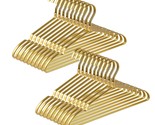 Premium Matte Gold Aluminum Coat Hangers 20 Pack, 16.5 Extra Smooth &amp; Du... - $56.99