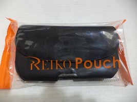 Reiko Horizontal Z lid Leather Pouch Carrying Case for iPhone 8,X,RX Black 5.8&quot; - £6.79 GBP