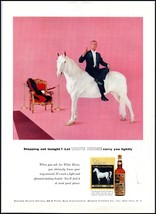 1950s White Horse Scotch Whiskey PRINT AD &quot;Stepping Out Tonight?&quot; BX1 - $121.83 MXN