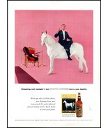 1950s White Horse Scotch Whiskey PRINT AD &quot;Stepping Out Tonight?&quot; BX1 - €5,73 EUR