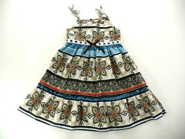 Blueberi Boulevard Girls Spagetti Strap Tierd Summer Sun Dress Multicolor 6X - £19.97 GBP