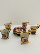 KPM Romeo and Juliet Vintage Antique Expresso Cup and Saucer *Set of 5* - £530.46 GBP