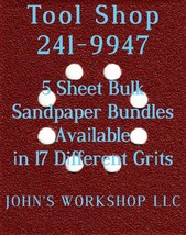 Build Your Own Bundle Tool Shop 241-9947 1/4 Sheet No-Slip Sandpaper 17 Grits! - £0.77 GBP