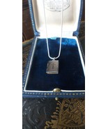 Antique Vintage 1700-s Silver Old Bible Locket Pendant on Chain - Hallma... - £133.74 GBP