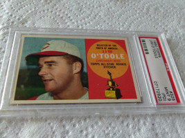 1960 Topps Jim O&#39;toole Rookie # 325 Psa 9 Mint (P/D) Reds Baseball - £59.93 GBP