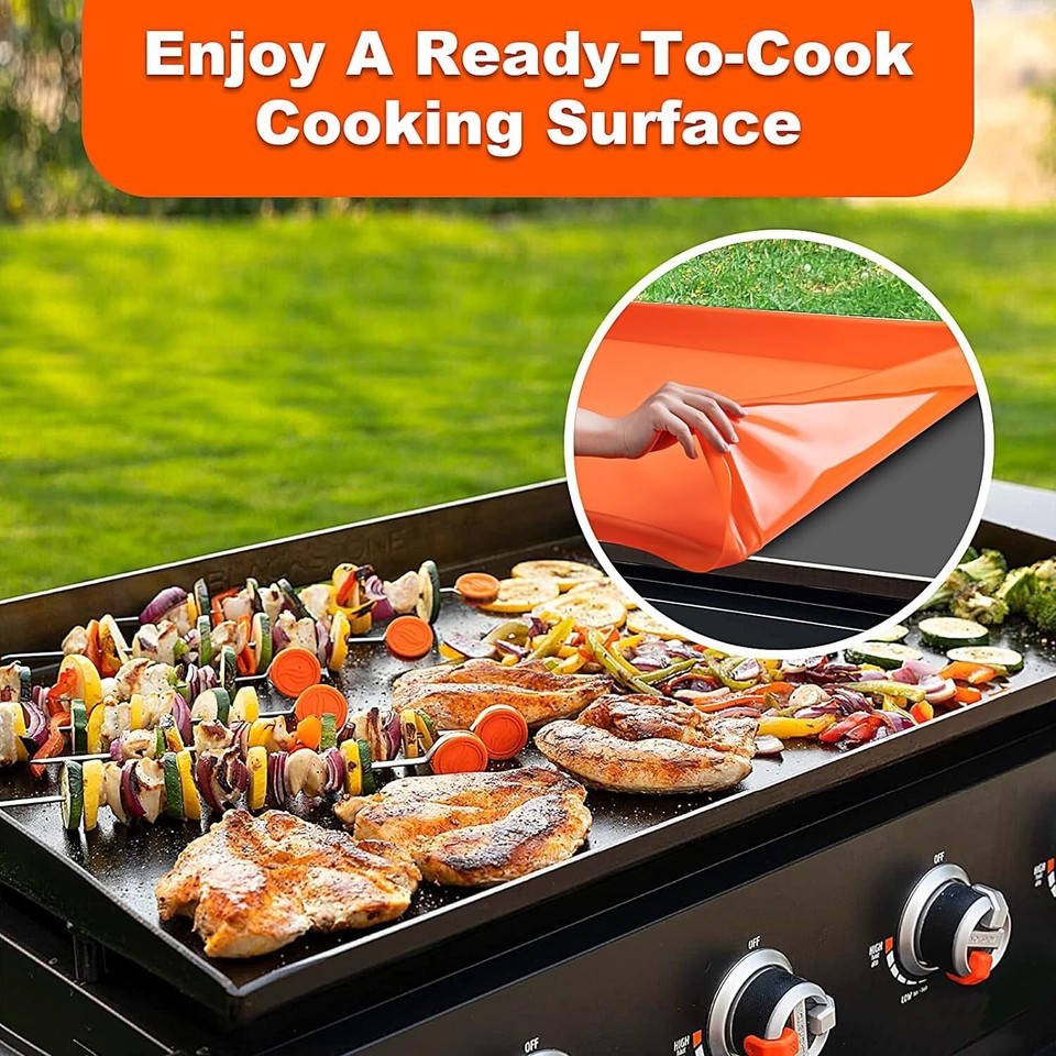 28 Inch Premium Silicone Griddle Cover - Full Edge Design to Extend Griddle Life Item image 6