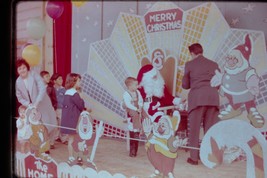 8 Vtg 1961 Amateur 35MM Slides Christmas Dept Store Santa Snow White 7 Dwarves - £11.79 GBP