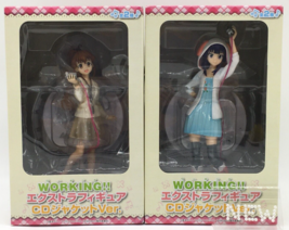 Poplar Taneshima &amp; Aoi Yamada CD Ver. Working!! Extra Figure Set SEGA 2012 - $54.99