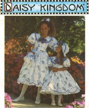 Childs Daisy Kingdom Scallop Hem Dress Hat Purse Hairbow Sew Pattern 3-6 Uncut - £11.00 GBP