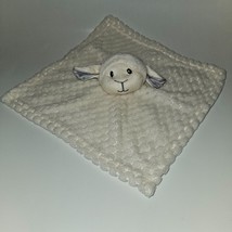 Born Loved White Sheep Lamb Lovey Plush Security Blanket Baby Toy Textured Weave - £23.32 GBP