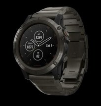 Garmin Fenix 5X Plus Sapphire Gray Titanium | 010-01989-04 - £671.45 GBP