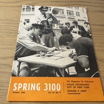 SPRING 3100 NYPD MAGAZINE OCTOBER 1966 - $134.16 MXN