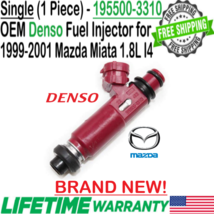 NEW OEM DENSO x1 Fuel Injector for 1999-2001 Mazda Miata 1.8L I4 #195500-3310 - £66.87 GBP