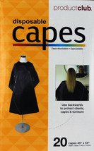 Disposable Capes by Product Club. Box of 20. 45&quot; x 54&quot;. - $24.70