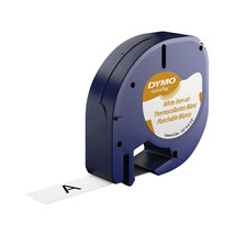 Dymo 18771 18771 1/2X6.5IN WHITE FABRIC TAPE IRON ON LABEL REFILL CARTRIDGE - $39.48 CAD